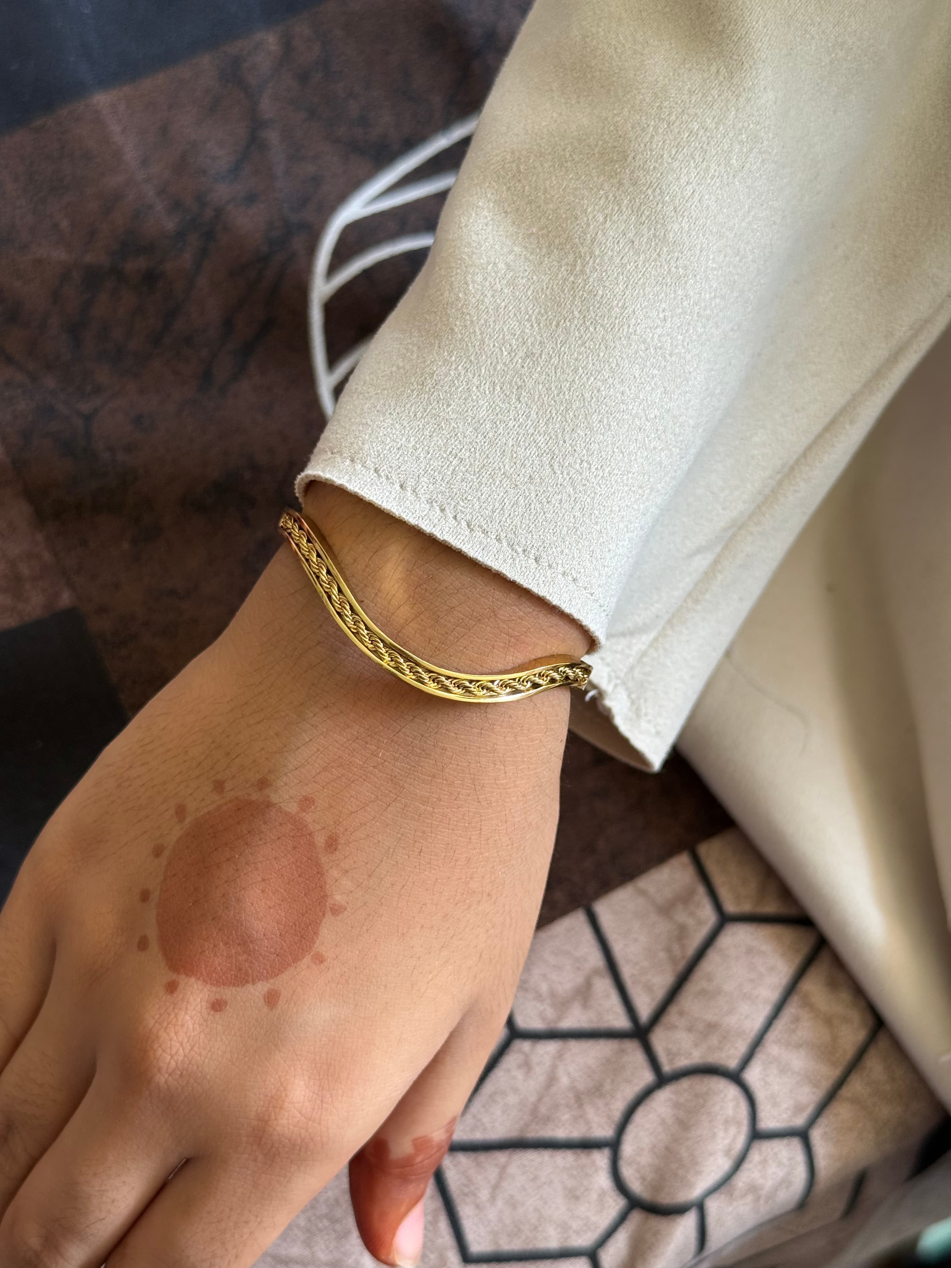 Golden Wave Bracelet